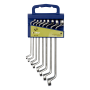 Conjunto de chaves de bocas de anéis de duplo deslocamento 6X7-20X22, suporte com 8 pcs