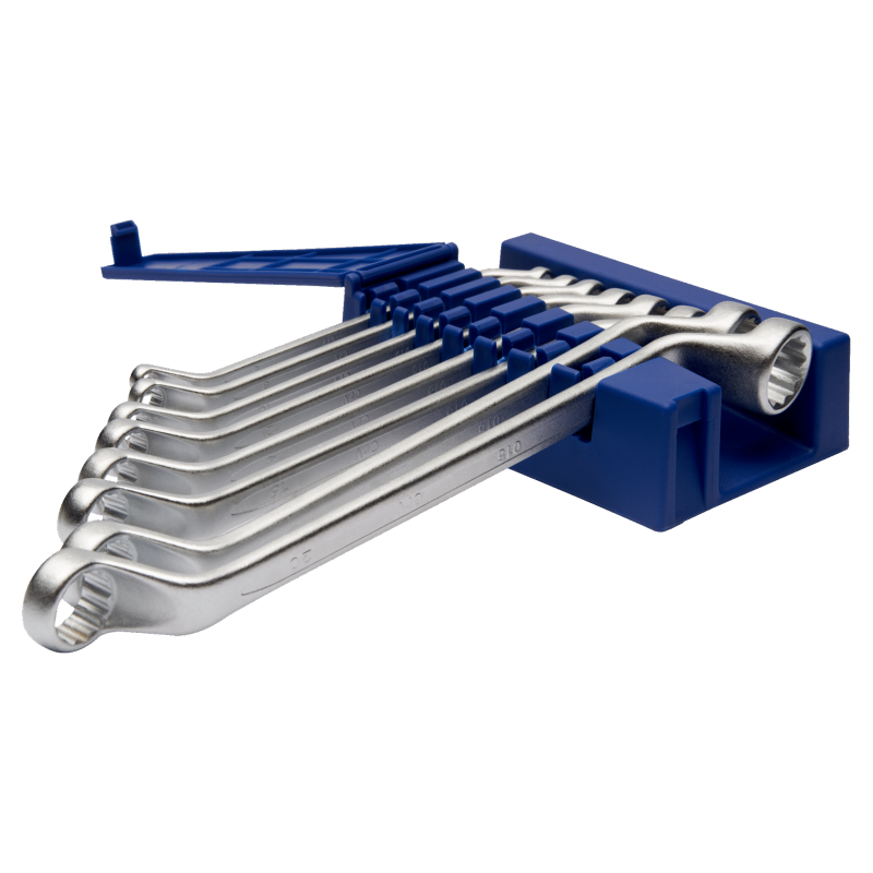 Conjunto de chaves de bocas de anéis de duplo deslocamento 6X7-20X22, suporte com 8 pcs Conjunto de chaves de bocas de anéis de duplo deslocamento 6X7-20X22, suporte com 8 pcs
