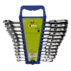Conjunto de chaves de roquete combinadas de cabeça flexível, suporte 12 pcs Conjunto de chaves de roquete combinadas de cabeça flexível, suporte 12 pcs