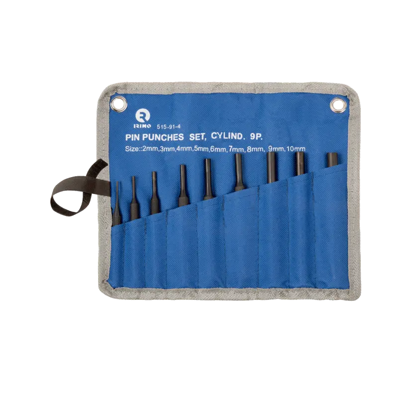 Conjunto de punções de pino paralelo de 9 Pcs 2-3-4-5-6-7-8-9-10 mm Conjunto de punções de pino paralelo de 9 Pcs 2-3-4-5-6-7-8-9-10 mm