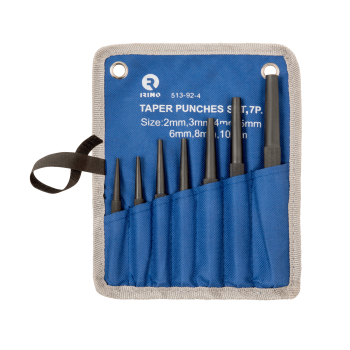 Conjunto de punções de pino cónicos, 7 Pcs 2-3-4-5-6-8-10 mm