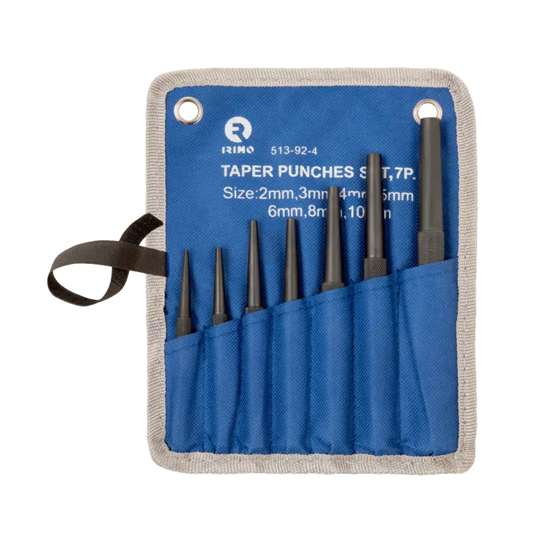 Conjunto de punções de pino cónicos, 7 Pcs 2-3-4-5-6-8-10 mm Conjunto de punções de pino cónicos, 7 Pcs 2-3-4-5-6-8-10 mm
