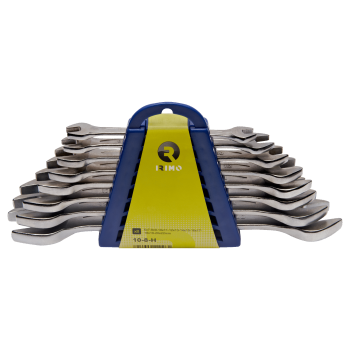 Conjunto de chaves de extremidade aberta dupla 6X7-20X22 8 Pcs em suporte