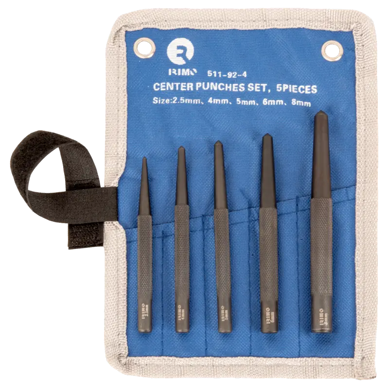 Conjunto de punções centrais de 5 pcs - 2,5-4-5-6-8 mm