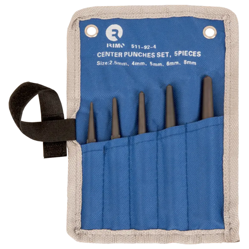 Conjunto de punções centrais de 5 pcs - 2,5-4-5-6-8 mm Conjunto de punções centrais de 5 pcs - 2,5-4-5-6-8 mm