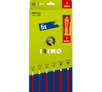 Conjunto de chaves de parafusos isoladas 6 Pcs, de fendas 2.5-4-5.5-6.5; PH1-PH2