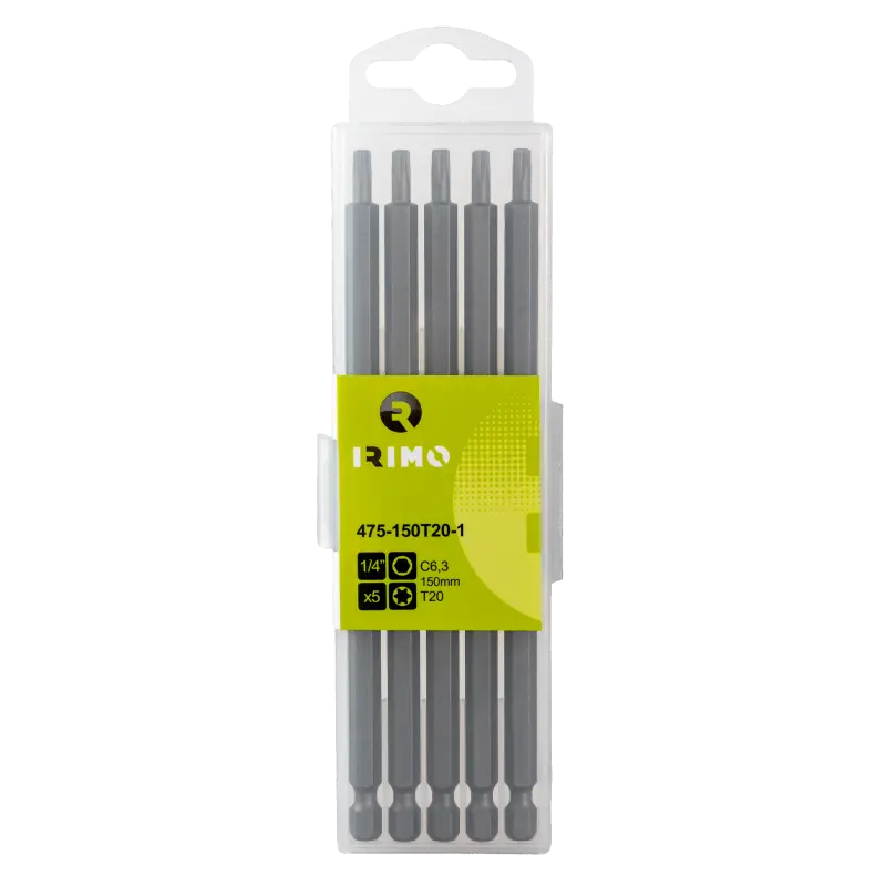 Pontas 1/4 T25, 150 mm, caixa de 5 pcs Pontas 1/4 T25, 150 mm, caixa de 5 pcs