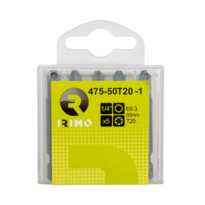 Pontas 1/4 T5, 50 mm, caixa de 5 pcs Pontas 1/4 T5, 50 mm, caixa de 5 pcs