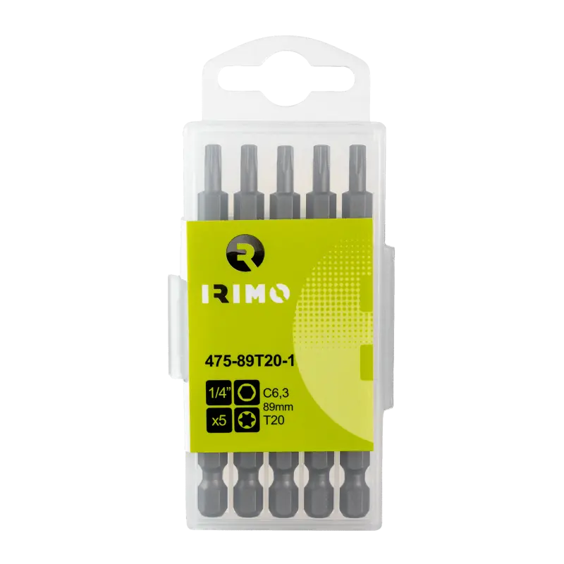Pontas 1/4 T20, 89 mm, caixa de 5 pcs Pontas 1/4 T20, 89 mm, caixa de 5 pcs