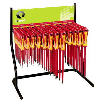 Expositor para conjuntos de chaves de parafusos isoladas com 72 pcs