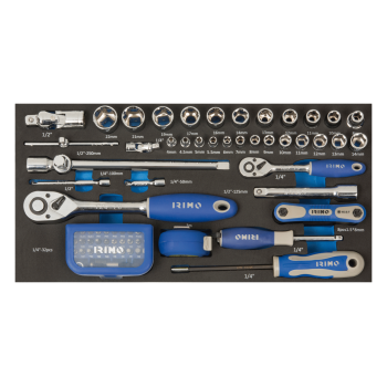 Torre de caixas de ferramentas com rodas com 98 ferramentas em inserções de espuma Torre de caixas de ferramentas com rodas com 98 ferramentas em inserções de espuma