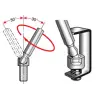 Clip de suspensão para chave sextavada longa de esfera 8 mm Clip de suspensão para chave sextavada longa de esfera 8 mm