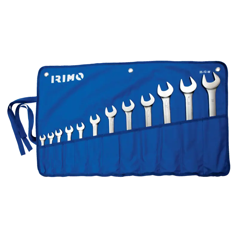 Conjunto de chaves de bocas combinadas 10-32, 12 pcs em carteira Conjunto de chaves de bocas combinadas 10-32, 12 pcs em carteira