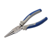 Alicate de pontas redondas de 160 mm com pegas em bimaterial Alicate de pontas redondas de 160 mm com pegas em bimaterial