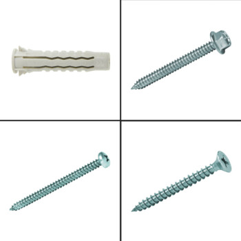 Conjunto Fixação Parafusos e Buchas