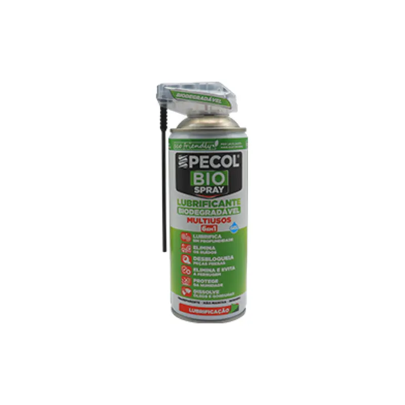 Bio P55 Spray Lubrificante Multiusos 400 ml c/válvula duplo efeito PECOL Bio P55 Spray Lubrificante Multiusos 400 ml c/válvula duplo efeito PECOL