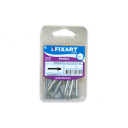 Blister Rebites Flor Alumínio 5x24 Fixart Blister Rebites Flor Alumínio 5x24 Fixart