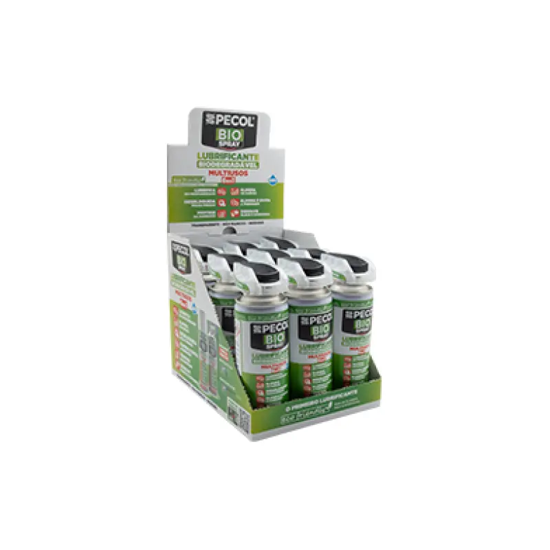 Caixa Expositora BioSpray c/ válvula duplo efeito 200 ml PECOL, 9 unidades Caixa Expositora BioSpray c/ válvula duplo efeito 200 ml PECOL, 9 unidades
