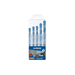 Caixa Plástica c/ 5 Brocas Enc. Cilindrico Multimateriais Premium - PECOL Caixa Plástica c/ 5 Brocas Enc. Cilindrico Multimateriais Premium - PECOL
