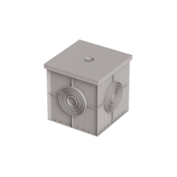 Caixa PVC com tampa reforçada 40x40 PECOL Caixa PVC com tampa reforçada 40x40 PECOL