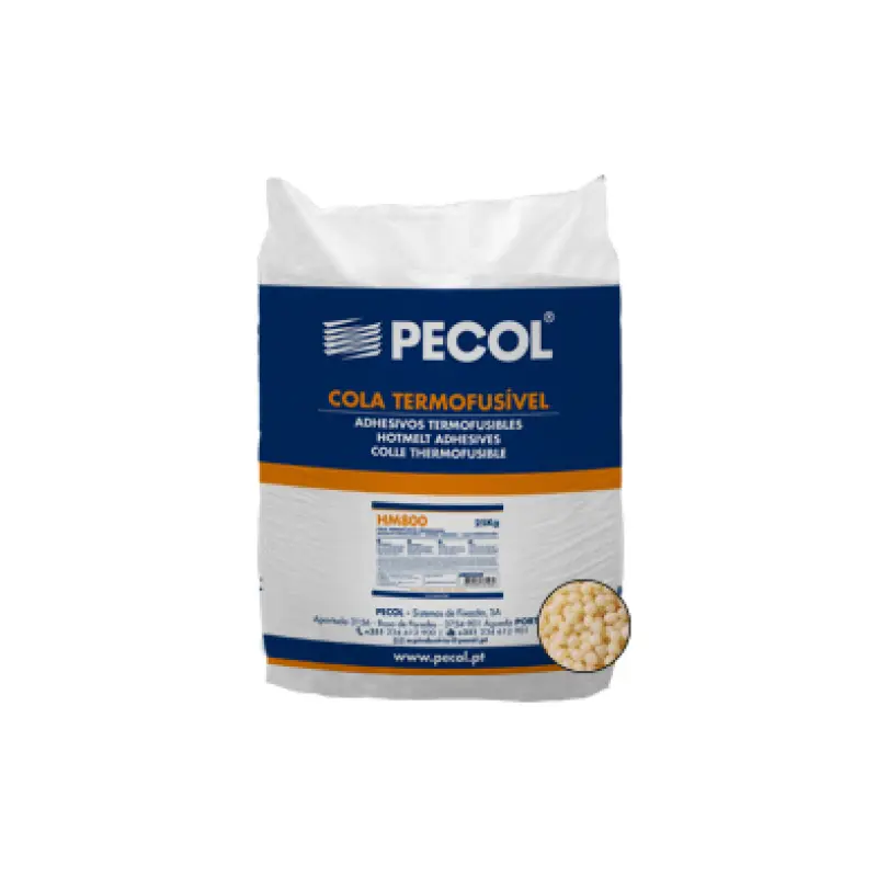 Cola Termofusível p/ Orladora 25 Kg HM-800 - PECOL Cola Termofusível p/ Orladora 25 Kg HM-800 - PECOL
