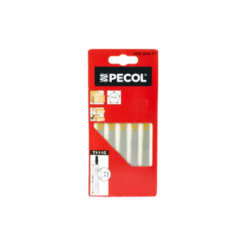 Conj. 5 Serra Tico Tico Bancadas e contraplacado 75mm passo 2,5mm - PECOL Conj. 5 Serra Tico Tico Bancadas e contraplacado 75mm passo 2,5mm - PECOL