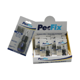 Conjunto 6 bits + chave coto com roquete PECFIX - cx 10