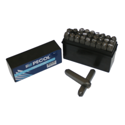 Conjunto de marcador de 27 peças "A-Z" "&" 8mm PECOL Conjunto de marcador de 27 peças "A-Z" "&" 8mm PECOL