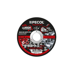 Disco de Corte Fino Inox High Performance 115x1 - PECOL Disco de Corte Fino Inox High Performance 115x1 - PECOL