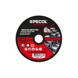 Disco de Corte Fino Inox MASTERCUT 125x1 - PECOL Disco de Corte Fino Inox MASTERCUT 125x1 - PECOL