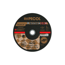 Disco de Corte Fino Inox Premium 180x1,6 - PECOL Disco de Corte Fino Inox Premium 180x1,6 - PECOL
