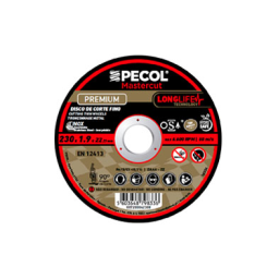 Disco de Corte Fino Inox Premium Long Life 230x1,9 - PECOL Disco de Corte Fino Inox Premium Long Life 230x1,9 - PECOL