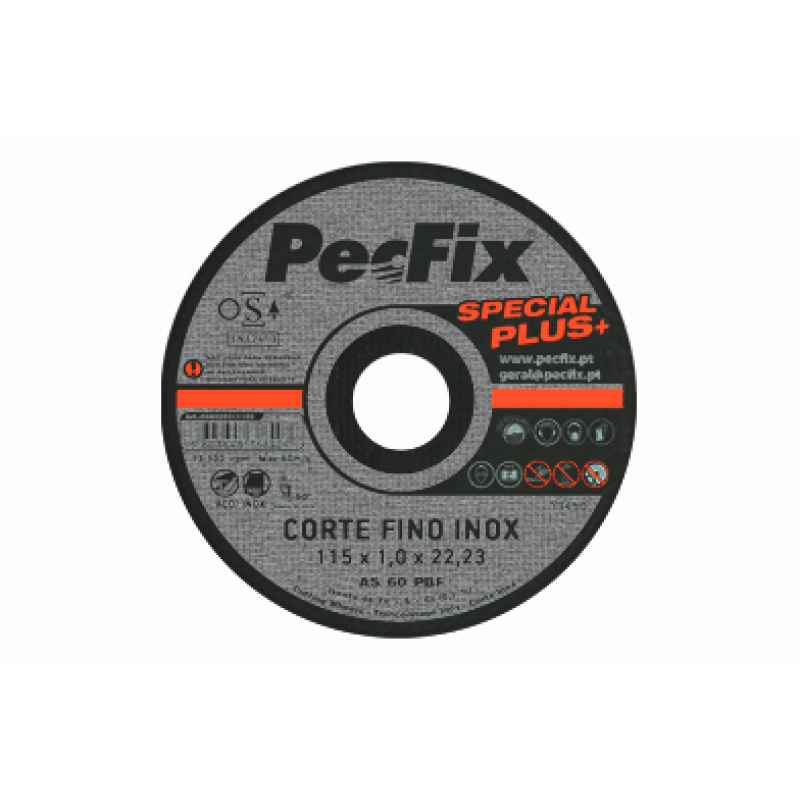 Disco de Corte Fino Inox Special Plus 125x1 - PECFIX Disco de Corte Fino Inox Special Plus 125x1 - PECFIX