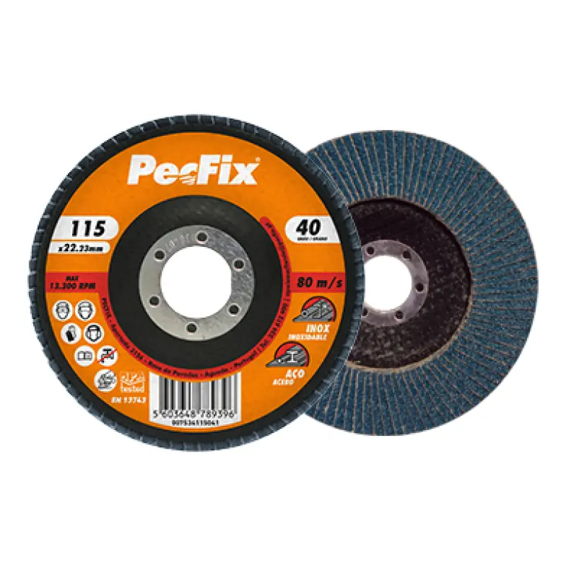 Disco Lamelas Zircónio Special 115x60 - PECFIX Disco Lamelas Zircónio Special 115x60 - PECFIX