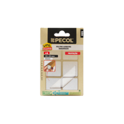 Feltro Adesivo Quadrado Branco 30x30mm PECOL UtilHome Feltro Adesivo Quadrado Branco 30x30mm PECOL UtilHome