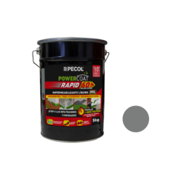 Impermeabilizante Líquido 5Kg PowerCoat RAPID Cinza Escuro PECOL