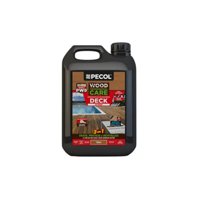 Impregnante DECK PW9 IPE 5Lt PECOL WOOD PROTECT Impregnante DECK PW9 IPE 5Lt PECOL WOOD PROTECT