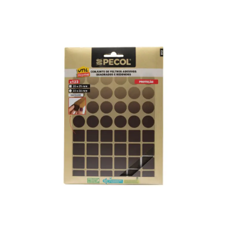 Mix de 123 Feltros Castanho UtilHome PECOL Mix de 123 Feltros Castanho UtilHome PECOL