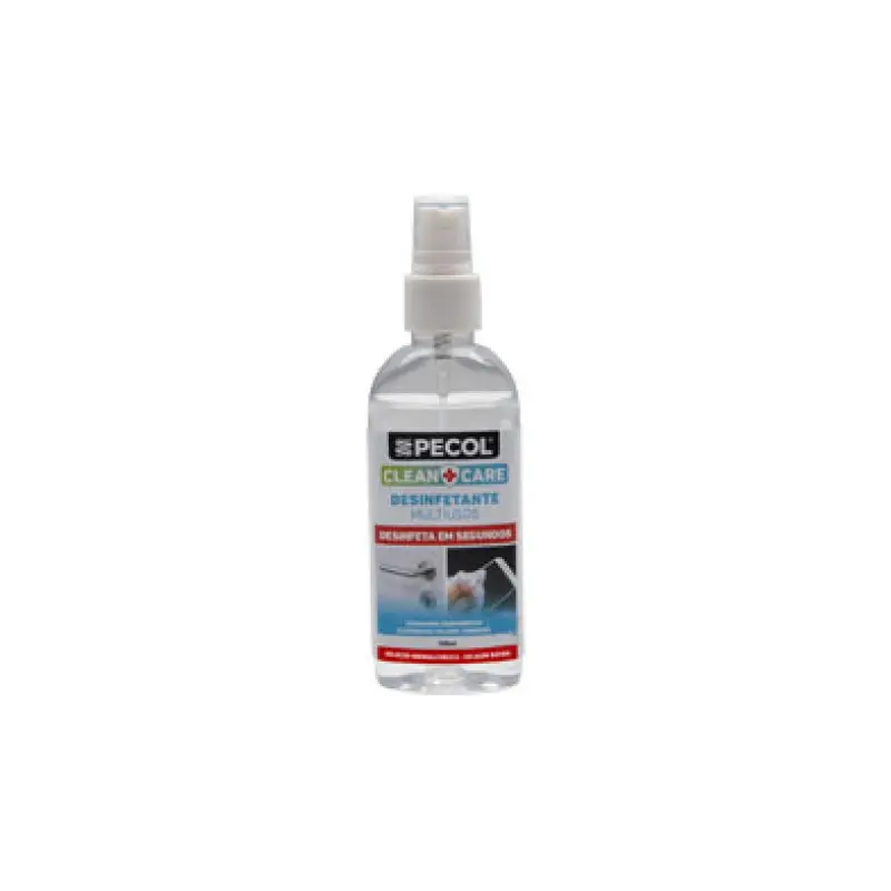 P380 Desinfetante Multisuperfícies base Álcool CLEAN+CARE 100ml PECOL P380 Desinfetante Multisuperfícies base Álcool CLEAN+CARE 100ml PECOL