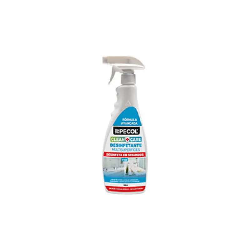 P380 Desinfetante Multisuperfícies base Álcool CLEAN+CARE 500ml PECOL P380 Desinfetante Multisuperfícies base Álcool CLEAN+CARE 500ml PECOL