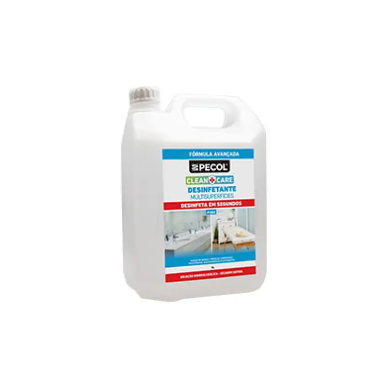 P380 Desinfetante Multisuperfícies base Álcool CLEAN+CARE 5L PECOL P380 Desinfetante Multisuperfícies base Álcool CLEAN+CARE 5L PECOL