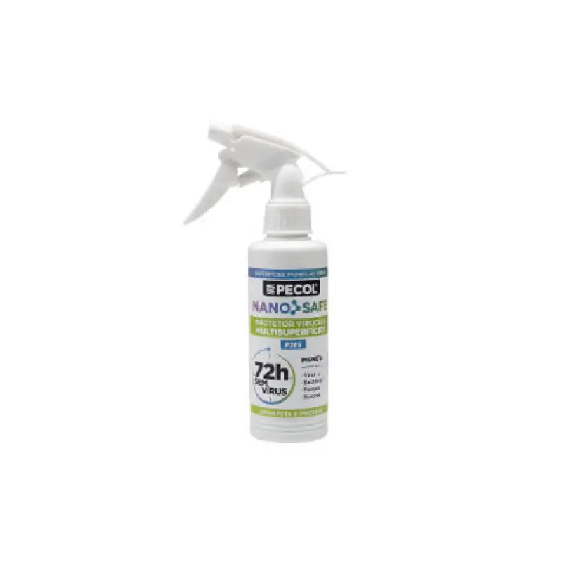 P385 Protetor Virucida Multisuperfícies 72h NANOSAFE 180ml PECOL P385 Protetor Virucida Multisuperfícies 72h NANOSAFE 180ml PECOL
