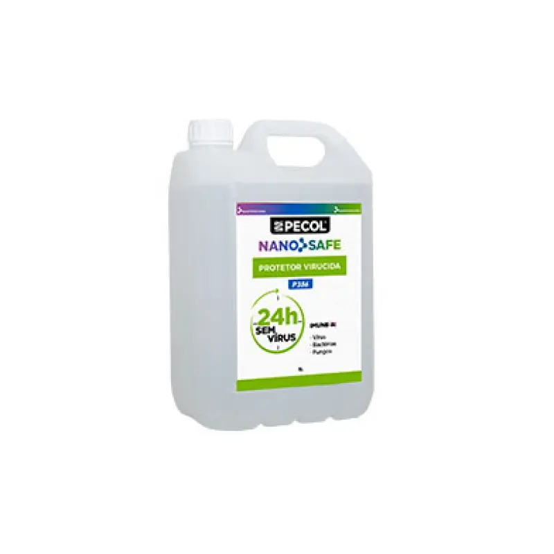 P386 Protetor Virucida Multisuperfícies 24h NANOSAFE 5L PECOL P386 Protetor Virucida Multisuperfícies 24h NANOSAFE 5L PECOL