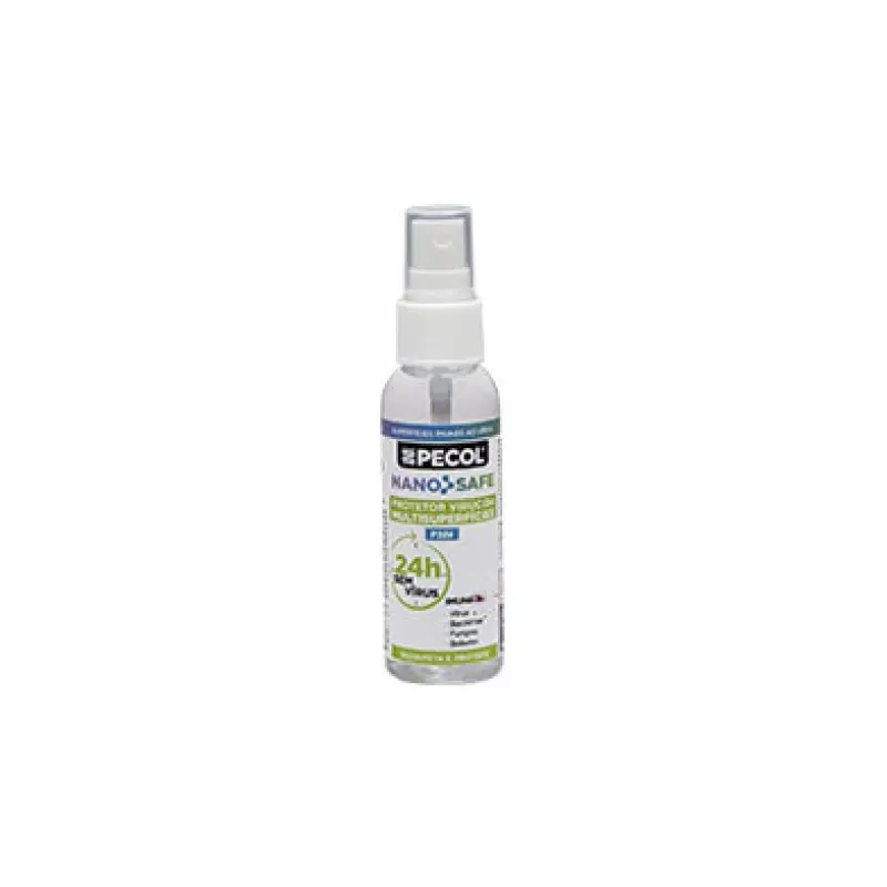P386 Protetor Virucida Multisuperfícies 24h NANOSAFE 60ml PECOL P386 Protetor Virucida Multisuperfícies 24h NANOSAFE 60ml PECOL