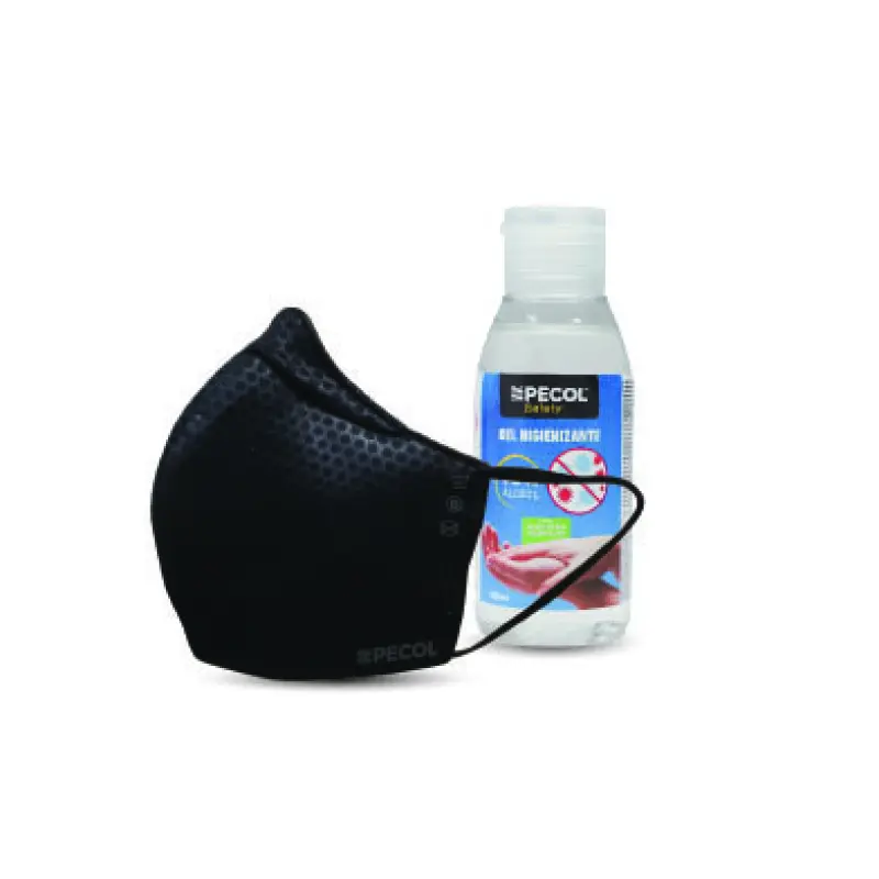 Pack Máscara Reutilizável Preta tam.M 50 NANOSAFE + Gel Higienizamte 100ml PECOL Pack Máscara Reutilizável Preta tam.M 50 NANOSAFE + Gel Higienizamte 100ml PECOL