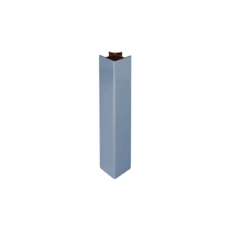 PRC4-L90reto-100 Ligador 90ºr (revest. Alum. acab. Inox) 100mm PECOL