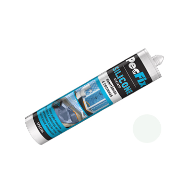 Silicone Acetato Sanitários Branco 9003 PECFIX Silicone Acetato Sanitários Branco 9003 PECFIX
