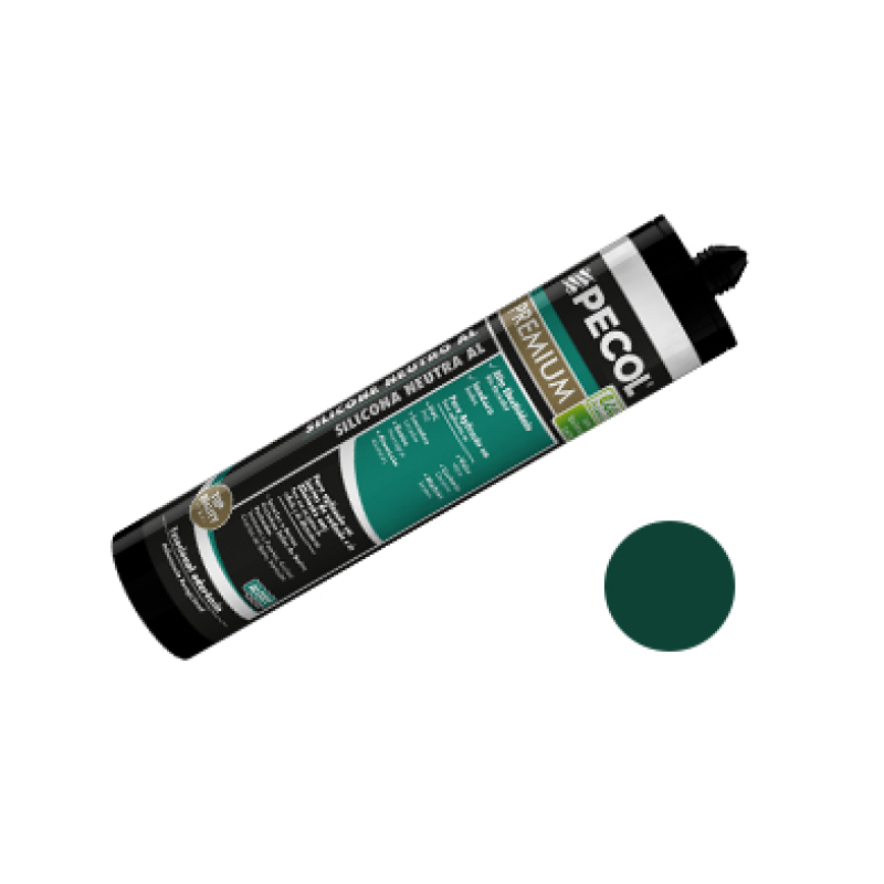 Silicone Neutro Premium Verde AL 6005 - PECOL Silicone Neutro Premium Verde AL 6005 - PECOL
