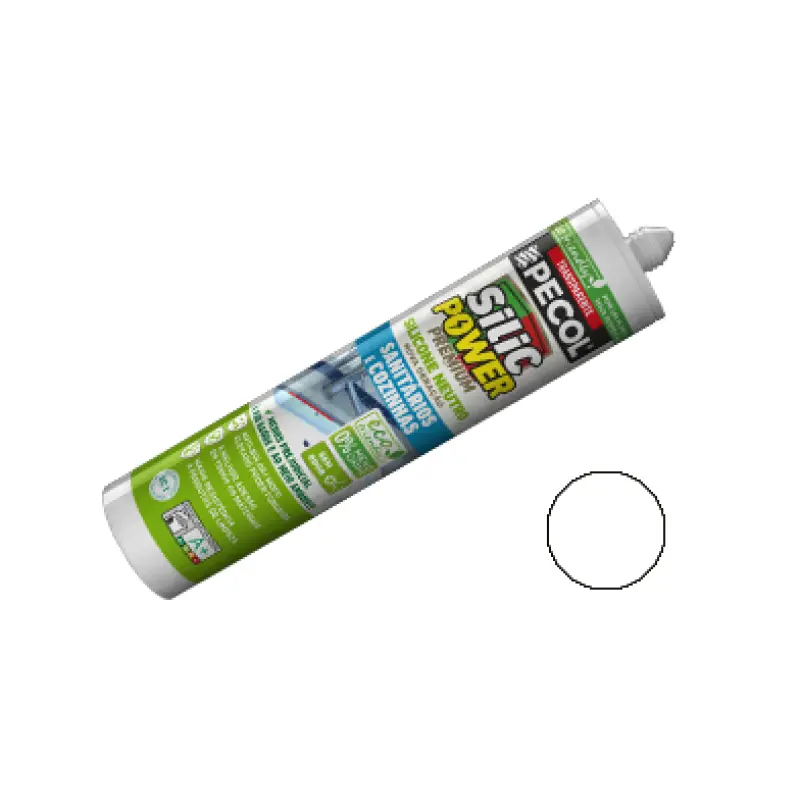 Silicone Neutro Sanitários e Cozinhas SILICPOWER Transparente PECOL Silicone Neutro Sanitários e Cozinhas SILICPOWER Transparente PECOL