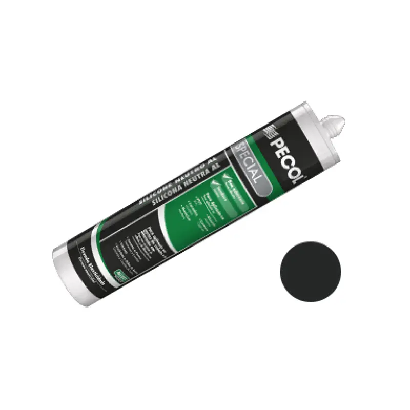 Silicone Neutro Special Preto AL 9011- PECOL Silicone Neutro Special Preto AL 9011- PECOL